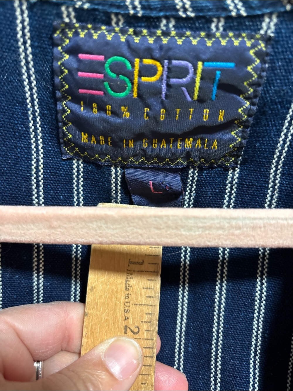 Esprit L vintage 90s Guatemalan-style cotton patchwork vest, retro, hippie, BoHo - Picture 4 of 9